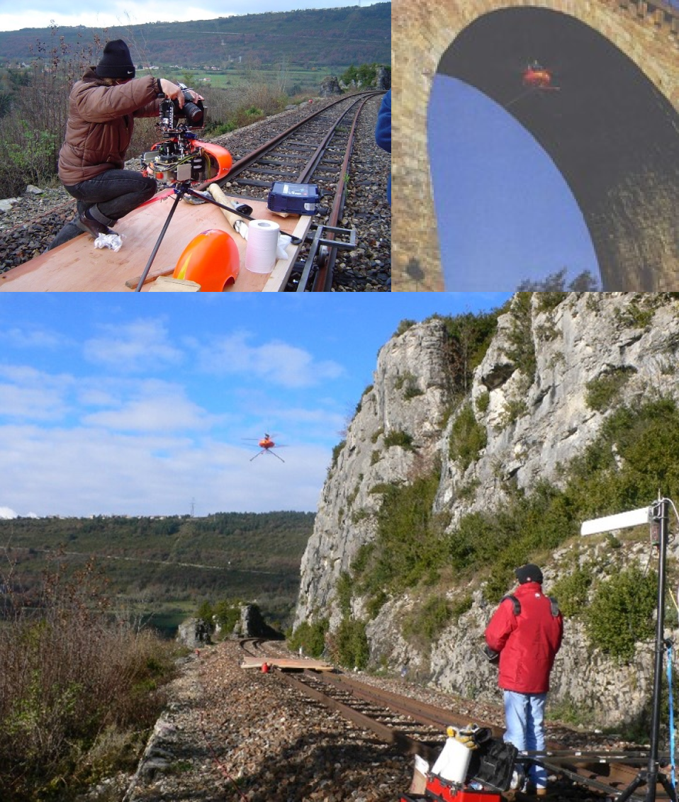 Premiers essais drone ligne dite des Carpates (Bourg-en-Bresse à Bellegarde-sur-Valserine SNCF