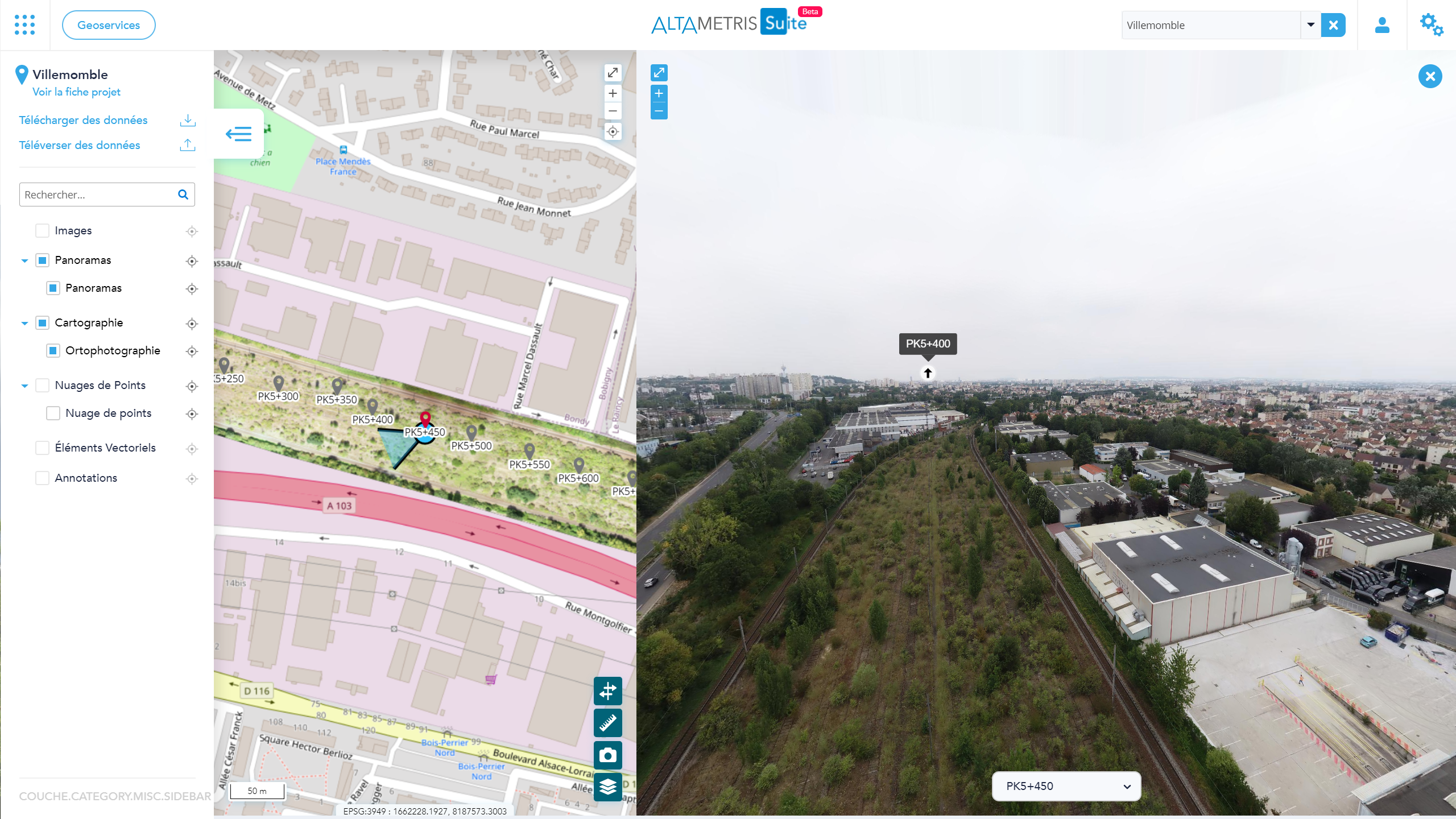 création automatique de panoramas en ligne 