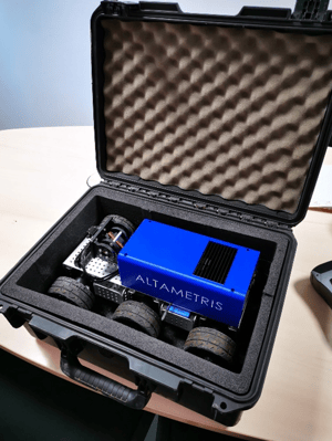 Prototype de robot d'inspection sous caisse - Altametris