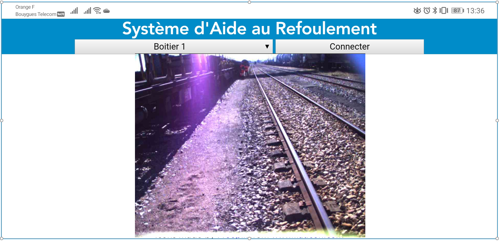 Système d'aide au refoulement video pour train par Altametris