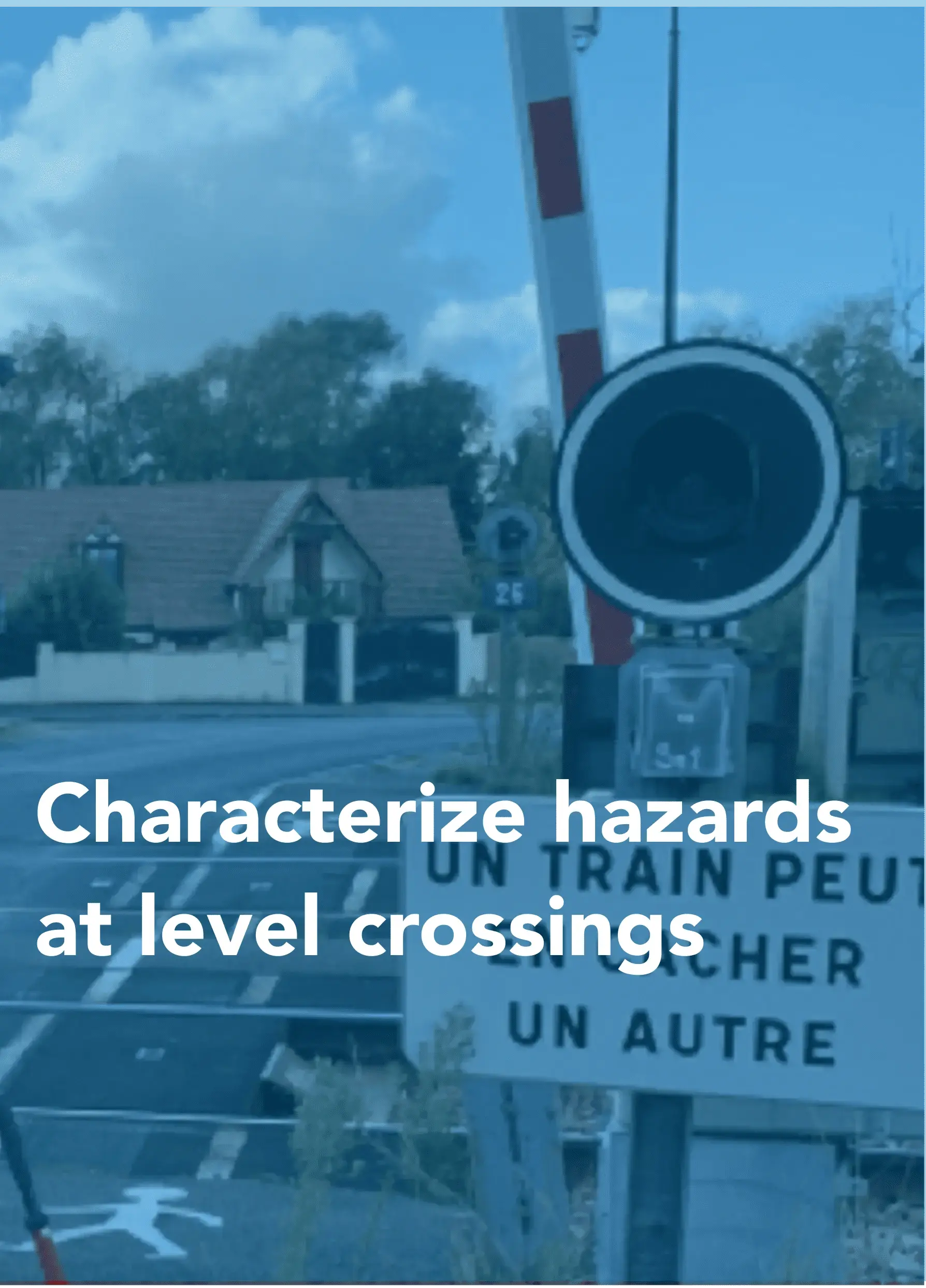 Characterize hazards at level crossings